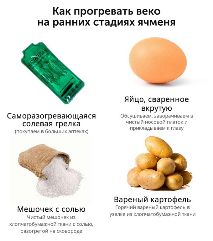 прогревать веко