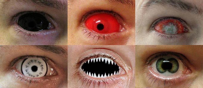 цвета склеральных линз