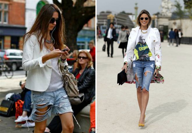 модные женские джинсовые шорты