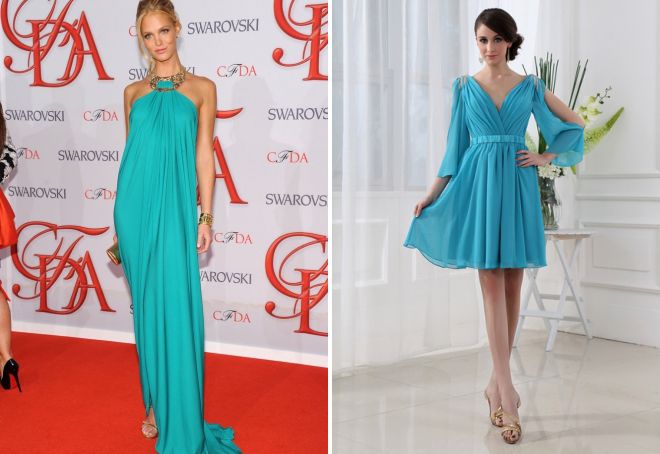 бирюзовое платье в греческом стиле бирюзовое платье в греческом стиле