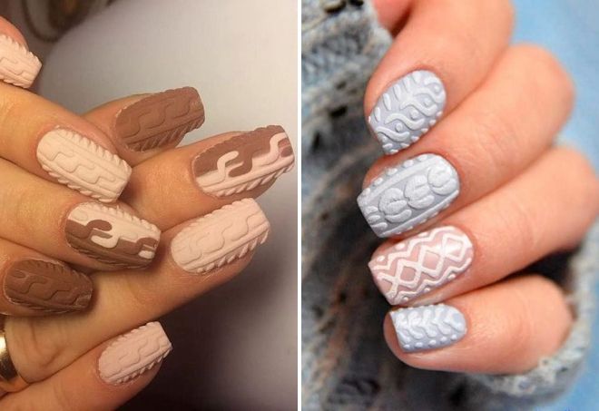 дизайн ногтей вязаный свитер дизайн ногтей вязаный свитер