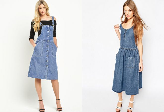 фасоны джинсовых сарафанов фасоны джинсовых сарафанов