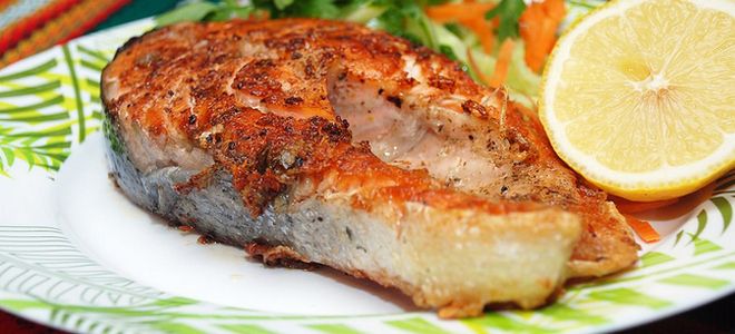 форель с лимоном на сковороде форель с лимоном на сковороде