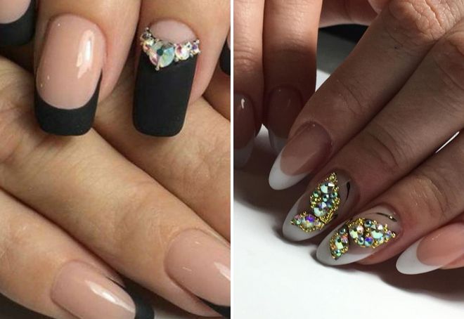 френч со стразами френч со стразами