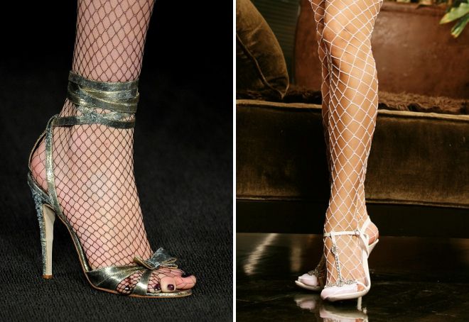 колготки в сетку с босоножками колготки в сетку с босоножками