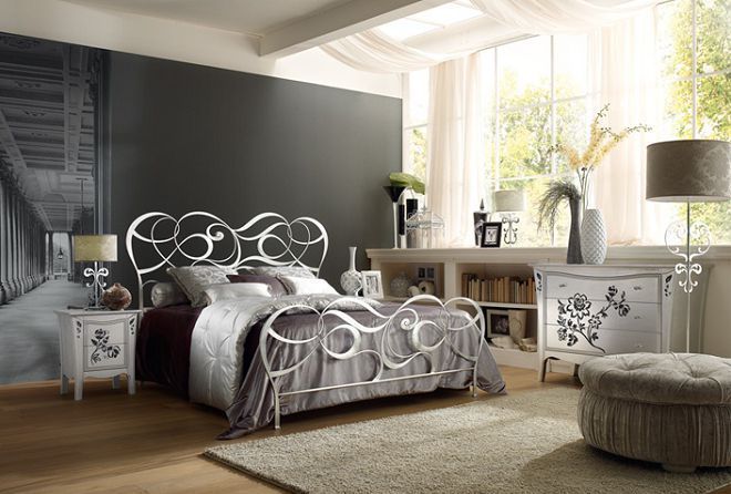 кованая кровать в интерьере спальни кованая кровать в интерьере спальни
