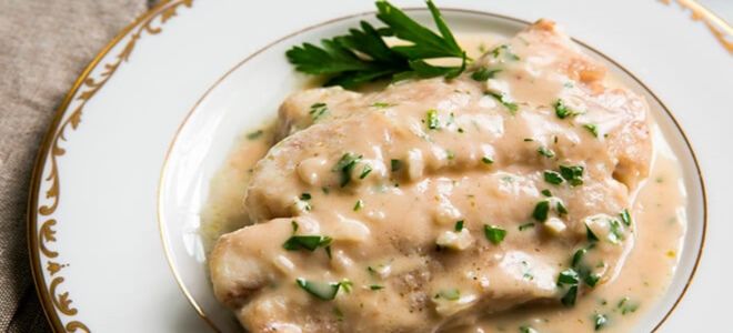 Налим в сметане Налим в сметане