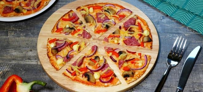 пицца на тортилье в духовке пицца на тортилье в духовке