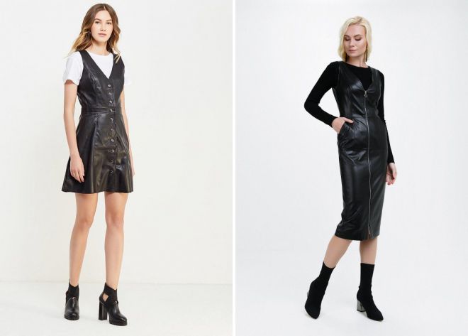 сарафан из кожи модели сарафан из кожи модели