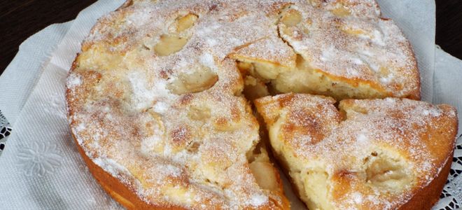 фото10 шарлотка на молоке с яблоками