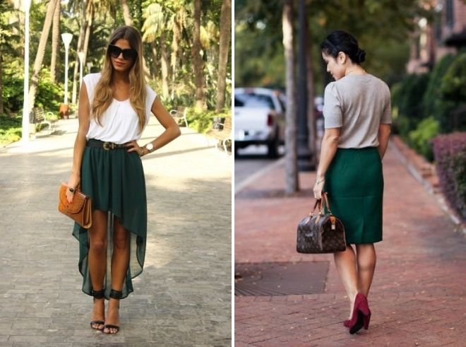 темно зеленая юбка темно зеленая юбка