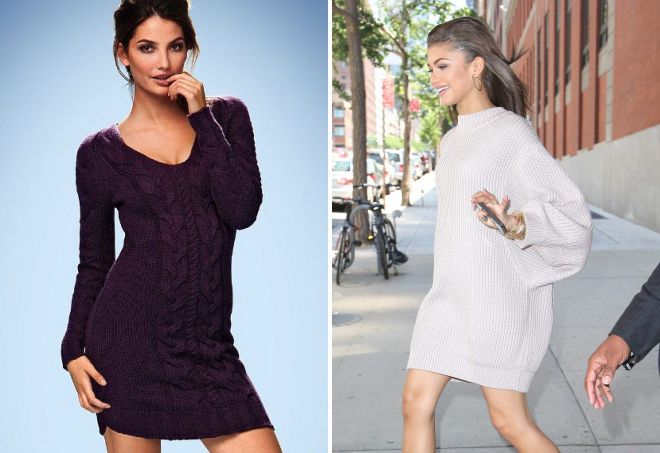 короткое вязаное платье короткое вязаное платье