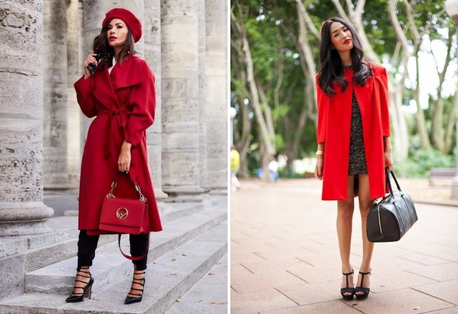 красный цвет в верхней одежде красный цвет в верхней одежде