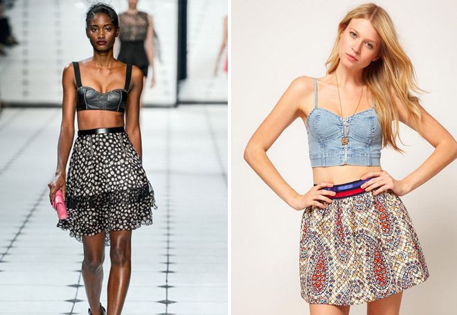 кроп-топ бюстье кроп-топ бюстье