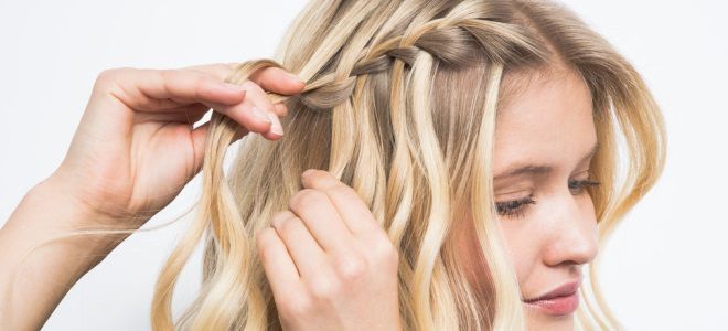 прическа водопад с кудрями прическа водопад с кудрями