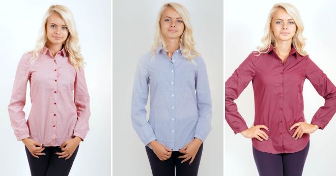 Приталенные рубашки с длинным рукавом Приталенные рубашки с длинным рукавом