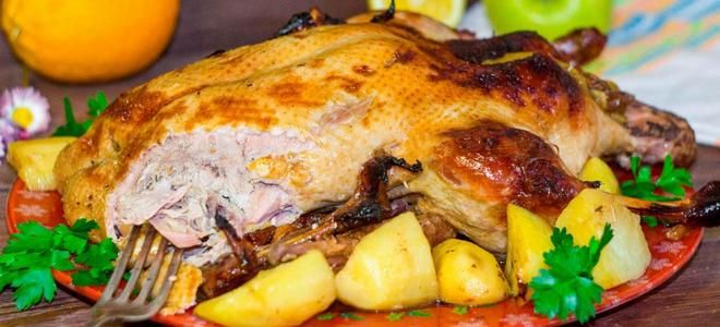 рецепт утки в духовке с картошкой рецепт утки в духовке с картошкой
