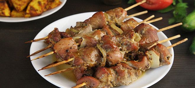 шашлык из индейки в духовке шашлык из индейки в духовке