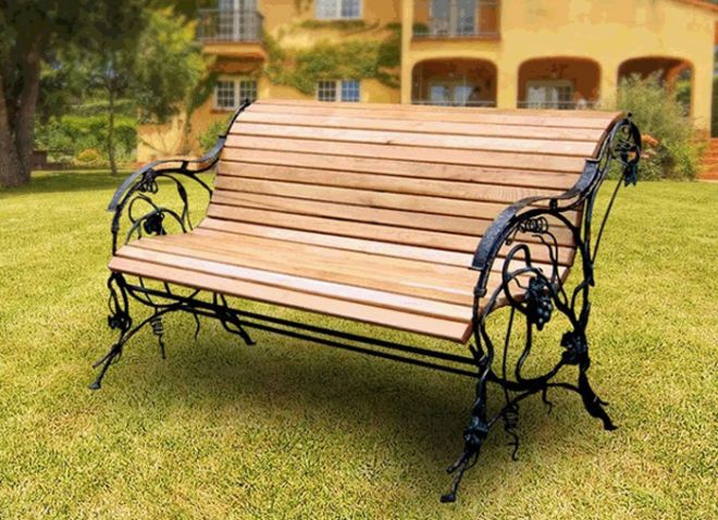скамейки из металла и дерева скамейки из металла и дерева