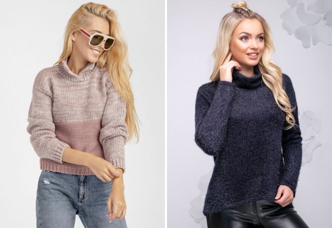 теплый свитер с воротником теплый свитер с воротником