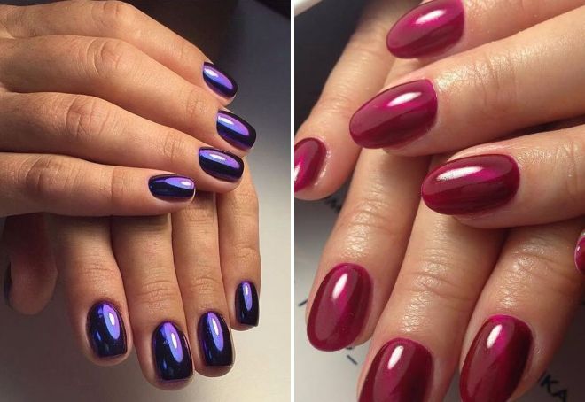 дизайн кошачий глаз на коротких ногтях дизайн кошачий глаз на коротких ногтях