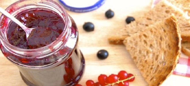 джем из красной и черной смородины джем из красной и черной смородины