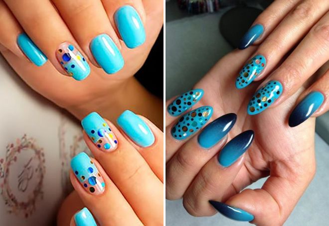 голубой маникюр с камифубуками голубой маникюр с камифубуками