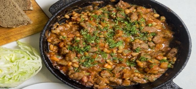 говядина с консервированной фасолью говядина с консервированной фасолью