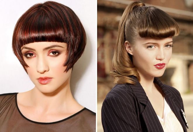 короткая круглая челка короткая круглая челка