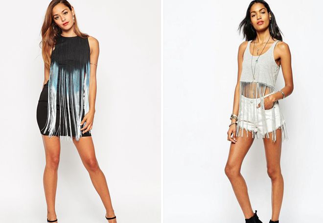 кроп-топ с бахромой кроп-топ с бахромой