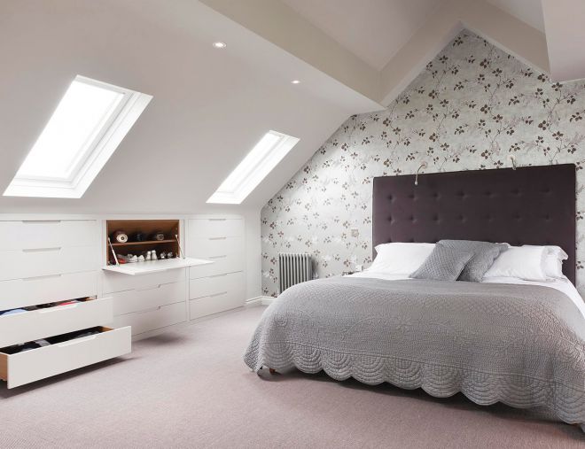 оформление спальни в мансарде оформление спальни в мансарде