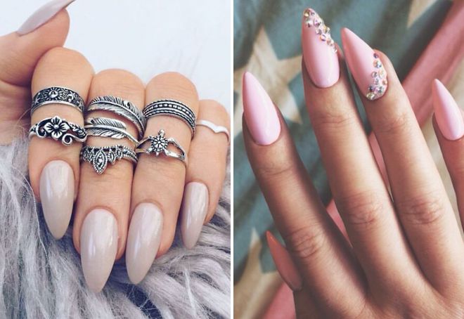 острые ногти нежный дизайн острые ногти нежный дизайн