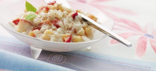 фото12 рисовая каша на молоке с яблоками