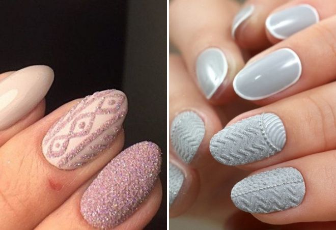 свитер на ногтях бархатным песком свитер на ногтях бархатным песком