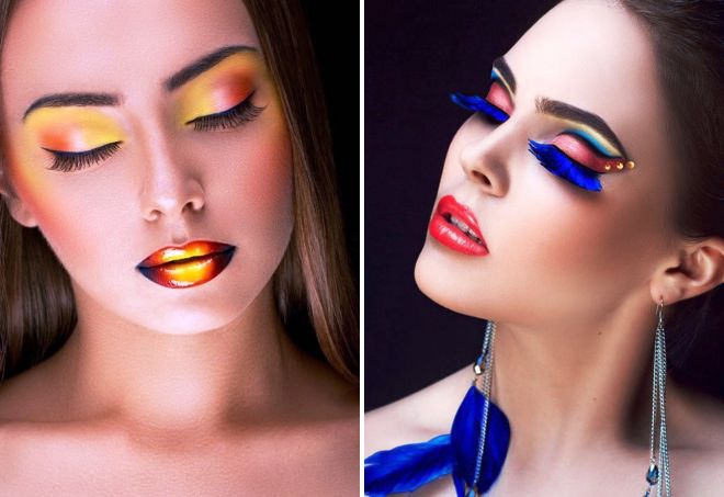 яркий новогодний макияж яркий новогодний макияж