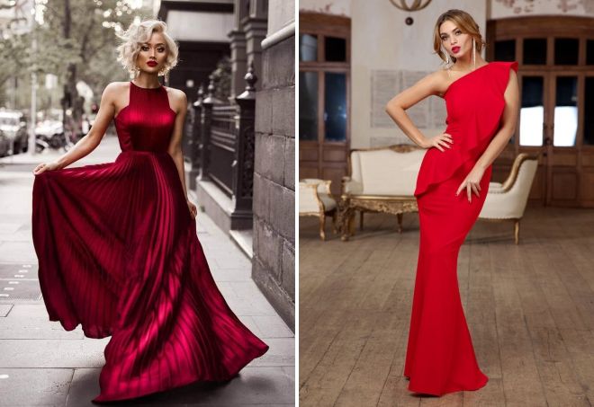 красный цвет в вечерней одежде красный цвет в вечерней одежде