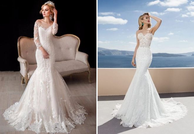 кружевное свадебные платья русалка кружевное свадебные платья русалка
