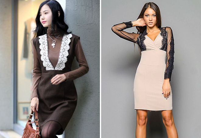 офисный сарафан с кружевом офисный сарафан с кружевом