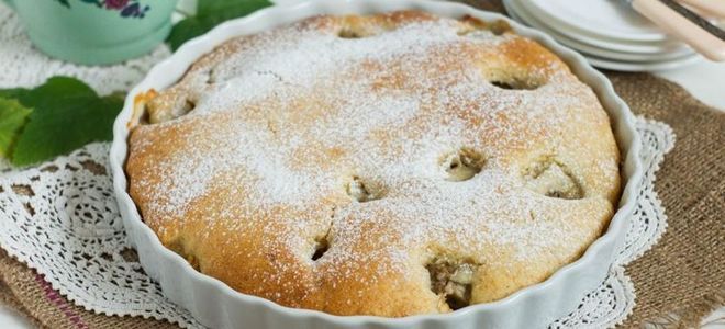 фото13 рецепт шарлотки с бананами в духовке