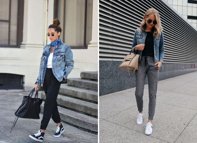 треники с джинсовкой треники с джинсовкой