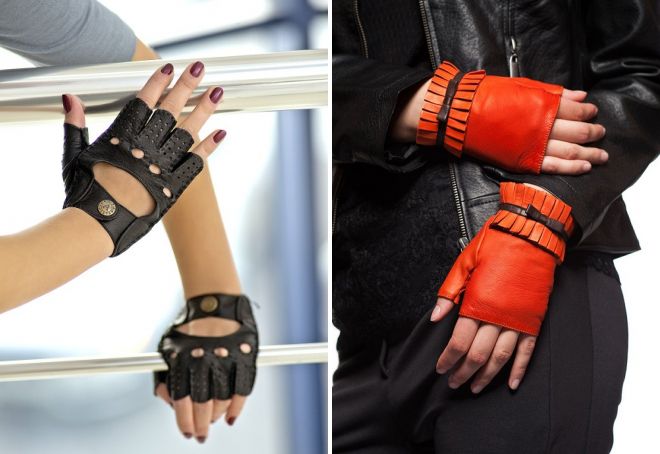 женские перчатки без пальцев женские перчатки без пальцев