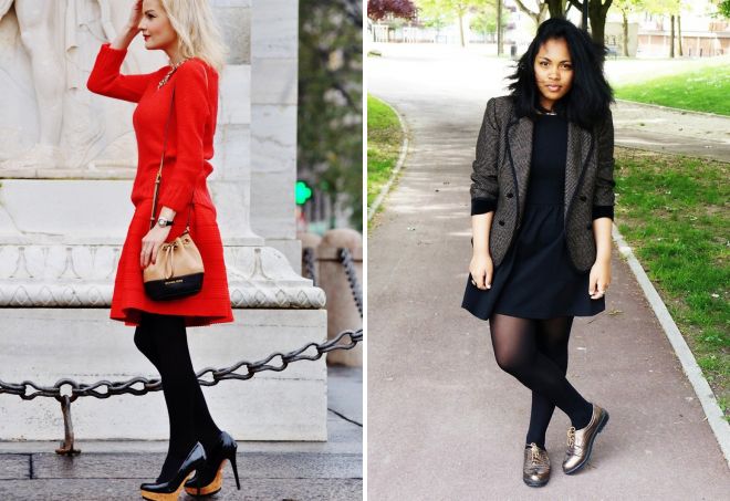 черные колготки со светлой обувью черные колготки со светлой обувью