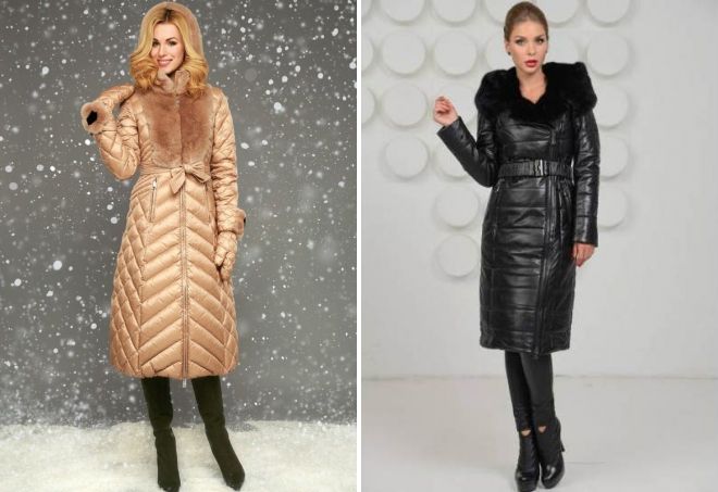 длинный пуховик с норкой длинный пуховик с норкой