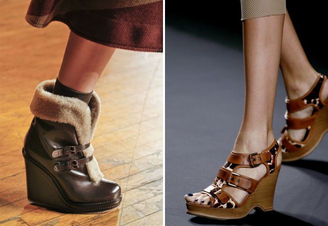 кожаная обувь на танкетке кожаная обувь на танкетке