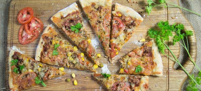 пицца с фаршем в духовке пицца с фаршем в духовке