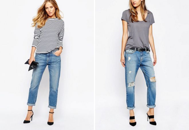 укороченные джинсы бойфренды укороченные джинсы бойфренды