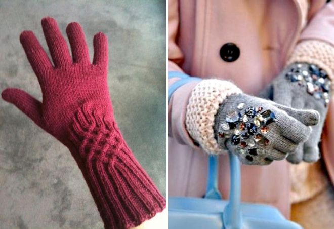 женские вязаные перчатки женские вязаные перчатки