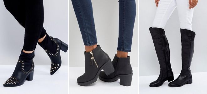 черные сапоги на каблуке черные сапоги на каблуке