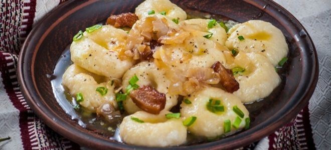 картофельные галушки картофельные галушки