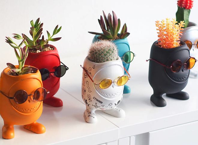 Необычные горшки для цветов Необычные горшки для цветов